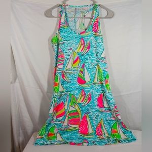 Lilly Pulitzer Sailboat racer back sundress/ Beach cover-up